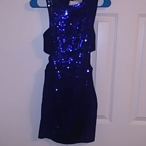 Blue sequence dress